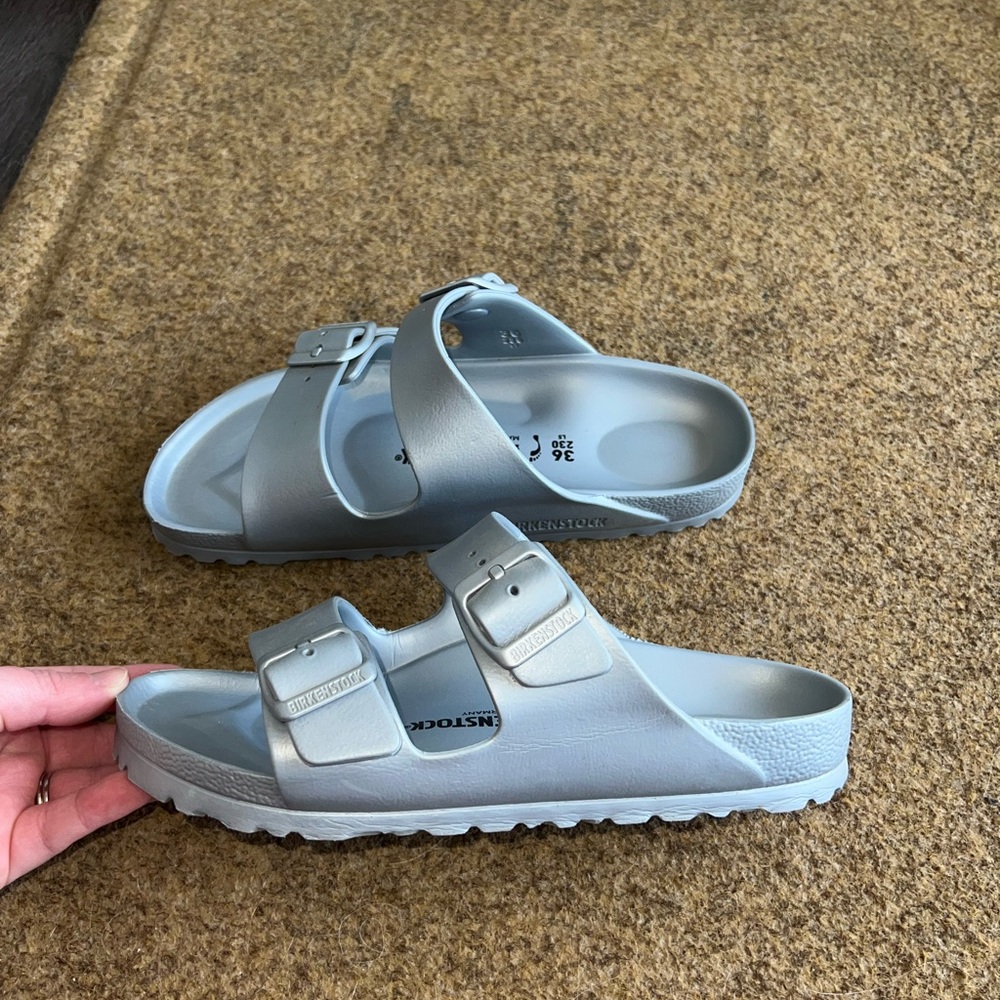 Birkenstock Women's Silver Sandals